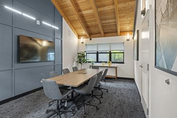 Conference room at the lakes apartments in bellevue, wa 98007